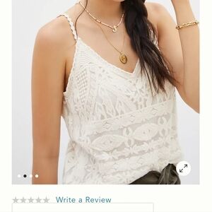 Anthropologie lace tank